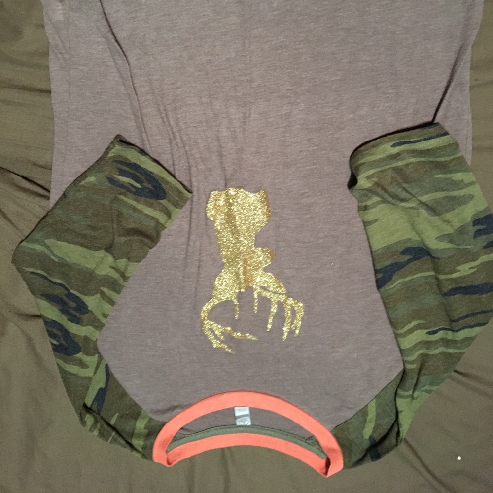 Camo 3/4 sleeve
